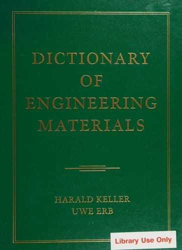 Dictionary of Engineering Materials