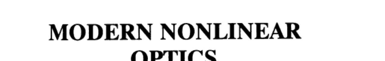 Advances in Chemical Physics, Volume 85, Part 2 Modern Nonlinear Optics