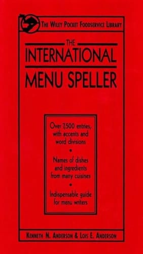 The International Menu Speller