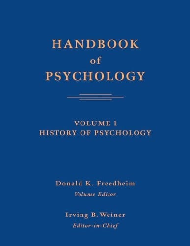 Handbook of Psychology, History of Psychology