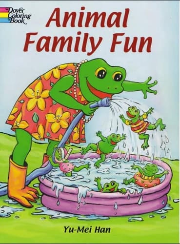 Animal Family Fun Coloring Book