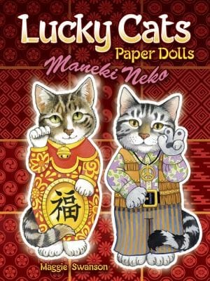 Lucky Cats Paper Dolls Maneki Neko