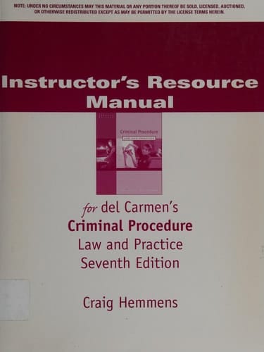 Criminal Procedure: Law and Practice
