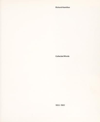 Collected Words, 1953-1982