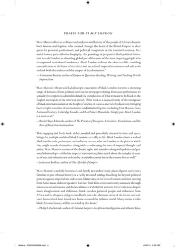 Black London The Imperial Metropolis and Decolonization in the Twentieth Century