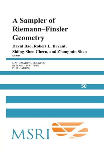 A Sampler of Riemann-Finsler Geometry