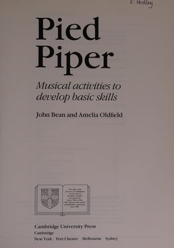Pied Piper Musical Activities to Develop Basic Skills