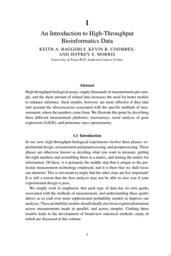 Bayesian Inference for Gene Expression and Proteomics