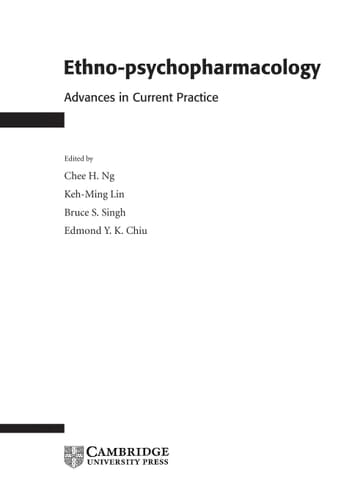 Ethno-psychopharmacology Advances in Current Practice
