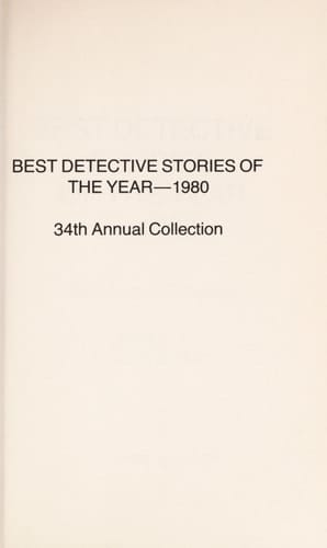 Best Detective Stories of the Year, 1980