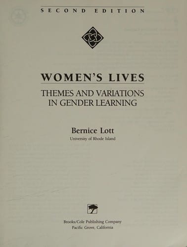 Women's Lives: Themes and Variations in Gender Learning