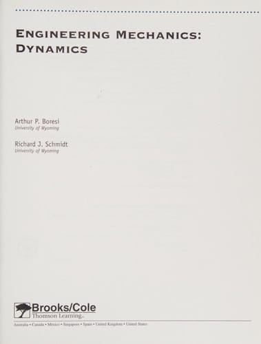 Engineering Mechanics Dynamics
