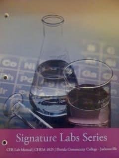 Chem Lab 1025 CER Lab Manual by Gillette Cengage