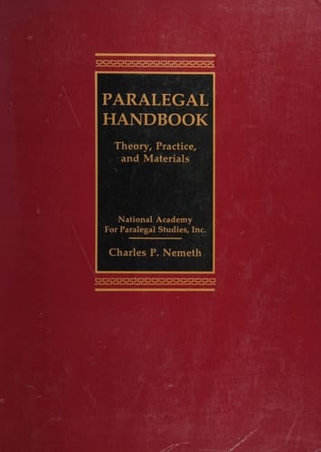 Paralegal Handbook Theory Practice and Materials