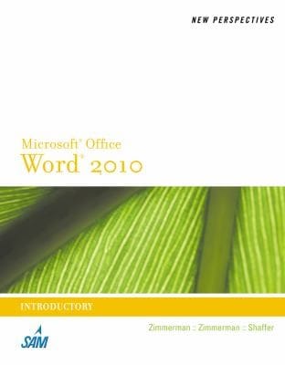 New Perspectives On Microsoft Word 2010 Introductory