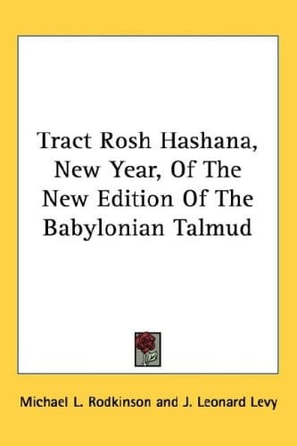 Tract Rosh Hashana, New Year, Of The New Edition Of The Babylonian Talmud