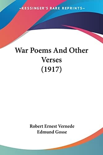 War Poems And Other Verses (1917)