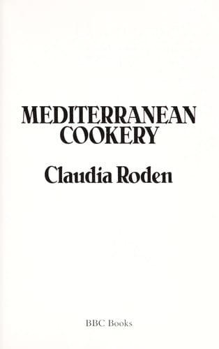 Mediterranean Cookery