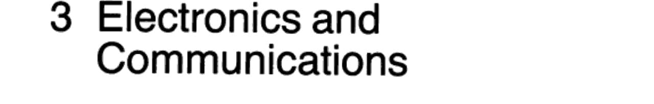 Electronics and Communications
