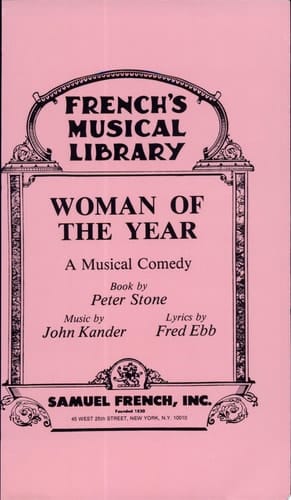 Woman of the Year A Musical Comedy