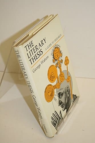The literary thesis: A guide to research