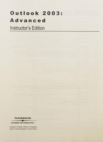 *IE Outlook 2003 Advanced