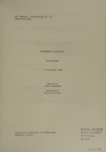 Government Illegality Proceedings, 1-2 October 1986