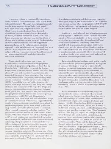 How effective are alcohol and other drug prevention and treatment programs?: A review of evaluation studies : a technical report