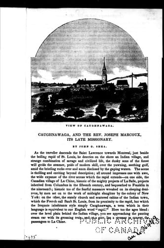 Caughnawaga and the Rev. Joseph Marcoux, its late missionary