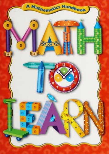 Great Source Math to Learn Handbook Hardcover 2002