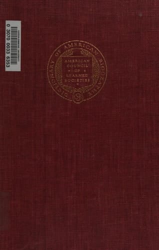 Dictionary of American Biography Supplement 1 : To December 31, 1935