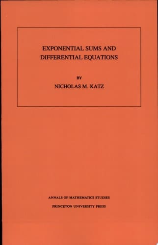 Exponential Sums and Differential Equations