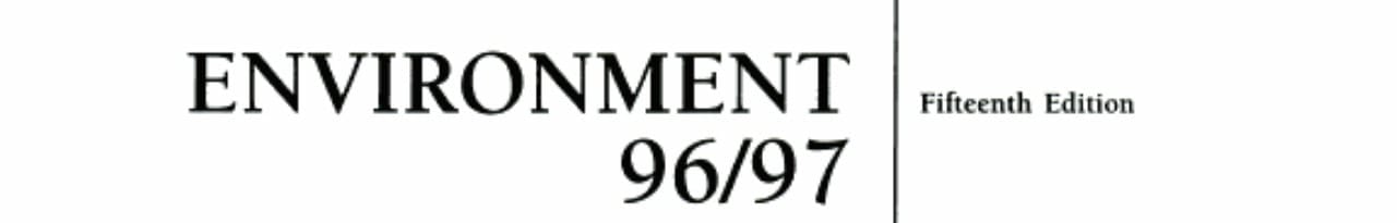 Environment 1996-1997
