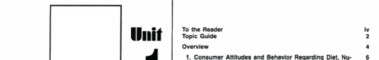 Nutrition, 1996-1997