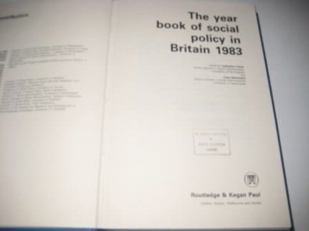 The Yearbook of Social Policy, 1983