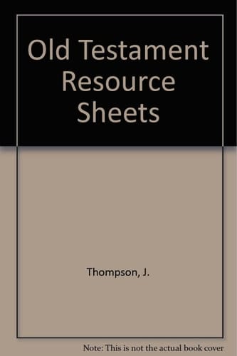 Old Testament Resource Sheets