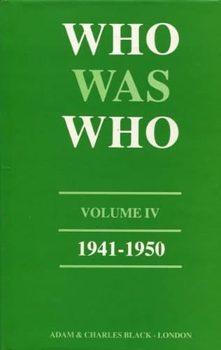 Who Was Who 1941-1950