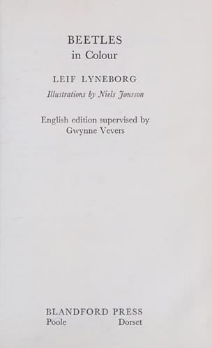 Beetles in Colour (English and Danish Edition)
