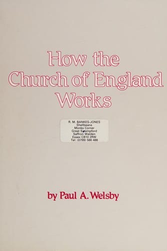 How the Church of England Works