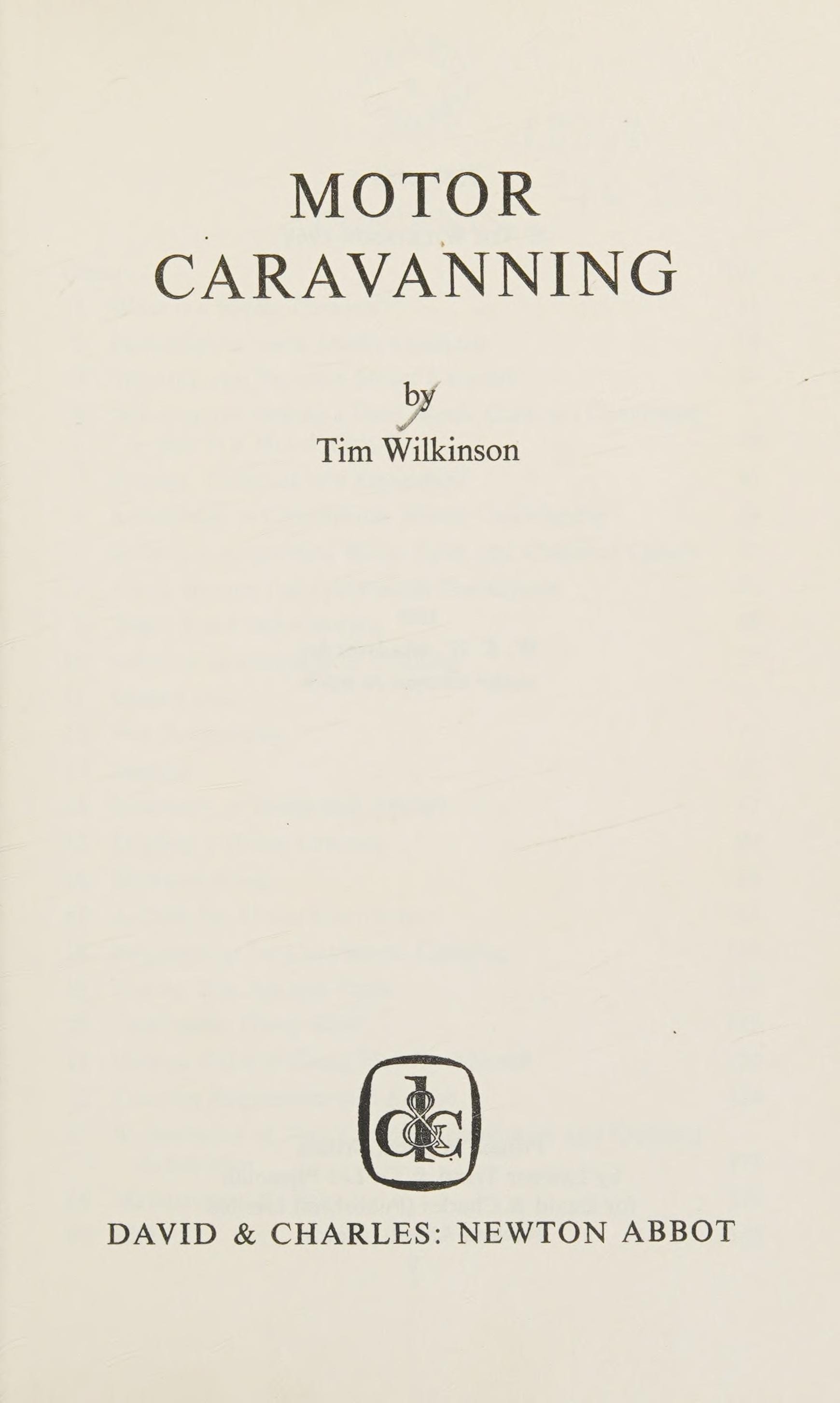Motor Caravanning