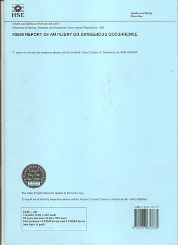 Report of a Case of Disease/Report of an Accident