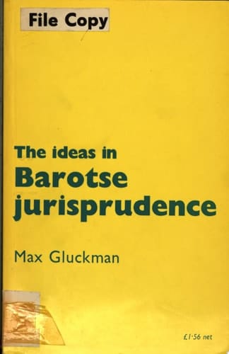 The Ideas in Barotse Jurisprudence