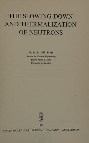 Slowing Down and Thermalization of Neutrons