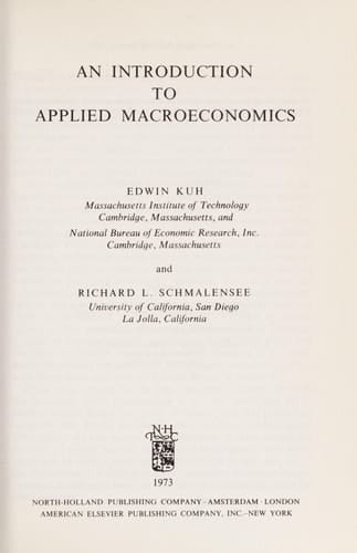 An introduction to applied macroeconomics
