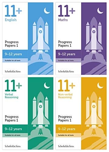 11+ English, Maths, Non-verbal Reasoning, Verbal Reasoning: Progress Papers 1 Bundle for GL and CEM: Ages 9-12