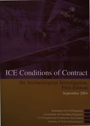 Ice Conditions of Contract for Archaelogical Investigation