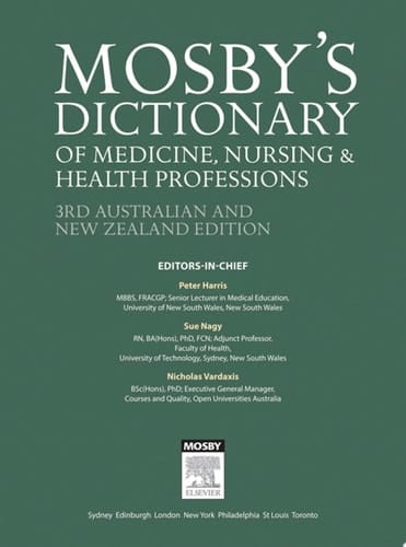 Mosby's Dictionary of Medicine, Nursing and Health Professions - Australian & New Zealand Edition - eBook