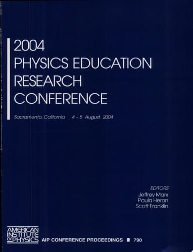 2004 Physics Education Research Conference