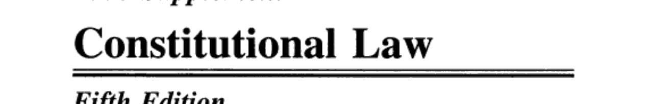 Constitutional Law 2008 Supplement