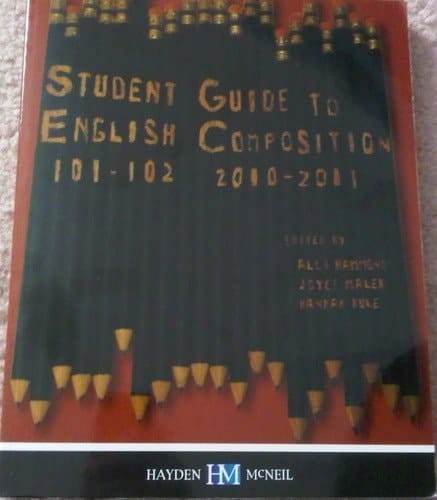 Student Guide to English Composition 101-102, 2010-2011, University of Cincinnati